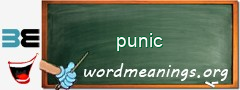 WordMeaning blackboard for punic
